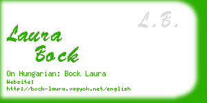 laura bock business card